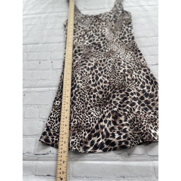 victoria secret Leopard Silk Fit And Flare Baby Doll Slip On Dress - Picture 5 of 7